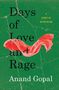 "Days of Love and Rage" von Anand Gopal. Ein rotes Tuch auf grünem Hintergrund mit feinen Rissen.