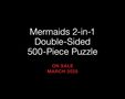 Running Press: Mermaids 2-In-1 Double-Sided 500-Piece Puzzle, Buch