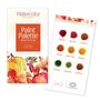 "Paint Palette PORTFOLIO, 9 Premium Paint Dots: Deep Red, Berry Red, Leaf Brown, Pumpkin, Golden Ochre, Sunflower, Evergreen, Moss Green, Rich Brown." Zwei Packungen mit Herbstmotiven., Buch