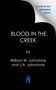 "Cover to be revealed soon!", Titel "BLOOD IN THE CREEK", Autoren "William W. Johnstone und J.A. Johnstone", Logo mit Buch und "k".