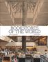 Text: "BOOKSTORES OF THE WORLD", Autoren: Jean-Yves Mollier, Patricia Sorel. 
Eine Buchhandlung mit Palmenstamm in der Mitte., Buch