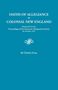 Charles Evans: Oaths of Allegiance in Colonial New England. Reprinted from the Proceedings of the American Antiquarian Society for October, 1921, Buch