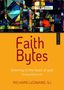 "Faith Bytes: listening to the heart of god. RICHARD LEONARD, SJ." Bunte Mosaikstruktur oben in der Illustration.