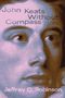 Text: "John Keats Without Compass" und "Jeffrey C. Robinson". Illustration eines nachdenklichen Gesichts in Blassrosa und Blau.