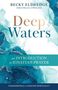 „Deep Waters: an INTRODUCTION to IGNATIAN PRAYER“. Blaues, wasserähnliches Design mit goldenen Akzenten., Buch