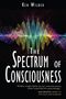 Buchcover mit dem Titel "The Spectrum of Consciousness" von Ken Wilber, bunte Wellenmuster im Hintergrund.