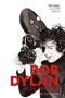 Der Text beschreibt: "BOB DYLAN AS FILMMAKER NO TIME TO THINK" und "MICHAEL GLOVER SMITH". Gezeichnet: Mann mit Filmkamera.