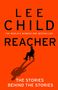 LEE CHILD: REACHER, The Stories Behind the Stories. Silhouette eines sitzenden Mannes auf orangefarbenem Hintergrund., Buch