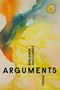 "ARGUMENTS", darunter "BENJAMIN GUCCIARDI" und "POEMS". Abstrakte Aquarellfarben in Gelb und Grün., Buch