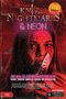 „Knives, Nightmares & Neon“ in rostiger Schrift, „AN 80s SLASHER ANTHOLOGY“ und „SOME THINGS SHOULD NEVER BE REWOUND“., Buch