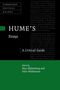 "HUME'S Essays: A Critical Guide" oben in weißem Text auf schwarzem Hintergrund. Unten in Grün: Herausgeber: Max Skjönsberg und Felix Waldmann., Buch