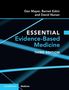 Titel: "Essential Evidence-Based Medicine, Third Edition." Autoren: Dan Mayer, Barnet Eskin, David Nunan. Dunkles Design mit blauen Linien.