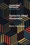 Text: "Cambridge Elements, Generative Syntax, Syntactic Head Movement, Boris Harizanov". Hintergrund: Buntes, geometrisches Muster.