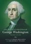 „The Political Writings of George Washington“, illustriertes Porträt mit grünem Hintergrund., Buch