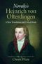 "Novalis's Heinrich von Ofterdingen. A New Translation and Critical Study. Edited and Translated by Owen Ware." Porträt eines jungen Mannes., Buch