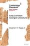 Text: "Cambridge Elements Early Christian Literature: Early Christian Georgian Literature, Stephen H. Rapp Jr."  
Abstraktes Design mit Papyrus-Stil.