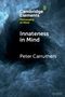 Oben: "Cambridge Elements", "Philosophy of Mind". Mitte: "Innateness in Mind". Unten: "Peter Carruthers". Hintergrund aus blauen Wolken.