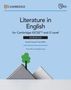 Text: "Literature in English for Cambridge IGCSE™ and O Level Workbook". Oben links ein Cambridge-Logo. Unten Bücher und ein Baum., Buch