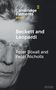 "Cambridge Elements", "Beckett and Leopardi", "Peter Boxall and Peter Nicholls". Halbnahaufnahme eines Gesichts im Hintergrund., Buch