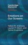 "Cambridge Elements: Politics and Communication. Emotions on Our Screens. Autoren: Talbot M. Andrews, Lauren P. Olson, Yanna Krupnikov." Hintergrund in Blau mit wellenartigem Muster., Buch