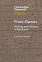 "Proto-Elamite: Writing and Society in Early Iran" von Kathryn Kelley. Hintergrund mit alten Schriftzeichen.