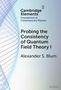 Cambridge Elements: Foundations of Contemporary Physics. "Probing the Consistency of Quantum Field Theory I" von Alexander S. Blum., Buch