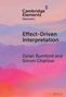 Dylan Bumford: Effect-Driven Interpretation, Buch