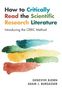 „How to Critically Read the Scientific Research Literature“, „Introducing the CERIC Method“, Autoren: Genevieve Bjorn, Adam J. Burgasser. Darunter Pinselstriche in verschiedenen Farben., Buch