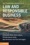 Text: "The Cambridge Handbook of Law and Responsible Business. Edited by Debadatta Bose, Anne Lafarre..." Landschaftshintergrund., Buch