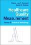 Auf hellem Hintergrund steht: "Healthcare Quality Measurement, Volume 2: Statistical Methodology". Darunter einfache Diagrammlinien., Buch