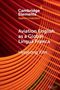 Text: "Cambridge Elements", "Aviation English as a Global Lingua Franca", "Hyejeong Kim". Rote Linien auf orangefarbenem Hintergrund., Buch