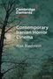 Text: "Cambridge Elements", "Contemporary Iranian Horror Cinema", "Max Bledstein". Hintergrund: Nachtszene mit Bäumen und Mond., Buch