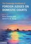 "The Cambridge Handbook of Foreign Judges on Domestic Courts." Wasser mit Farbreflexionen, im Hintergrund eine Küste., Buch