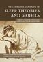 "THE CAMBRIDGE HANDBOOK OF SLEEP THEORIES AND MODELS" Titel. Illustration: Person sitzt mit Kopf auf Armen ruhend. Band 2.
