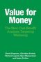 Text: "Value for Money. The New Cost-Benefit Analysis Targeting Wellbeing." Autoren: David Frayman, Christian Krekel, Richard Layard, Sara MacLennan, Isaac Parkes. Auf grünem Hintergrund.