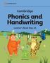 "Cambridge Phonics and Handwriting Learner's Book Step 2A". Illustration mit Tierfiguren im Freien, Buchstaben um sie herum., Buch
