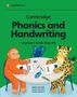 "Cambridge Phonics and Handwriting Learner’s Book Step 4A". Ein Affe und ein Leopard sitzen an einem Tisch und schreiben., Buch