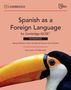 "Spanish as a Foreign Language for Cambridge IGCSE Workbook" steht über einem großen farbenfrohen Tukan., Buch