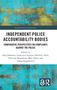 Buchtitel: "Independent Police Accountability Bodies". Herausgeber: Anja Johansen, Genevieve Lennon u.a. Hintergrund: Abstrakte Kunst in Blau und Gelb., Buch