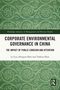 Titeltext: "Corporate Environmental Governance in China." Grünes Muster mit floralen Verzierungen., Buch