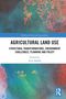 "Agricultural Land Use" Buchcover; blaue und orange abstrakte Muster, Logo unten rechts., Buch