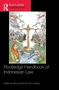 "Routledge Handbook of Indonesian Law. Edited by Simon Butt and Tim Lindsey." Illustration mit Waage und Personen., Buch