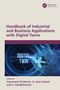 "Handbook of Industrial and Business Applications with Digital Twins"; "DIGITAL TWIN"; Hände und digitales Modell.