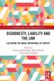 "Dishonesty, Liability and the Law" Buchcover mit buntem geometrischem Muster und dem Routledge-Logo., Buch