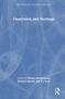 "Queerness and Heritage" und Namen der Herausgeber. Blauer Hintergrund mit feinen, weißen, abstrakten Linien., Buch