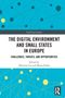 "The Digital Environment and Small States in Europe", blaues Muster mit gelben Punkten und Linien, Logo unten rechts., Buch