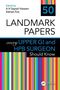 Oben steht "50", dann "LANDMARK PAPERS". Darunter: "every UPPER GI and HPB SURGEON Should Know". Farbige Streifen am Rand., Buch