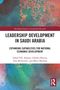 Buchtitel "Leadership Development in Saudi Arabia." Abstraktes buntes Hintergrunddesign., Buch