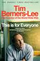 Text: "COVER TO BE REVEALED", "This Is for Everyone", "Tim Berners-Lee". Ein roter Hintergrund mit weißem Schriftzug.