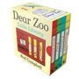 "Dear Zoo Little Library" von Rod Campbell. Auf der Vorderseite ein roter Käfig mit "DANGER!". Enthält vier Bücher.